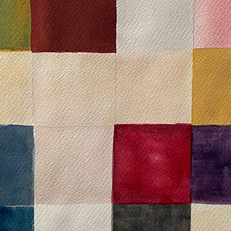 Watercolour 21 x 21 1/2 cm