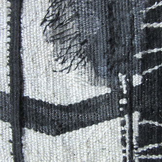 Tapisserie - Linie mit schwarzem Punkt