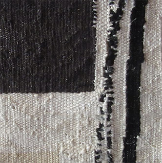 Tapisserie - Linie mit schwarzem Quadrat