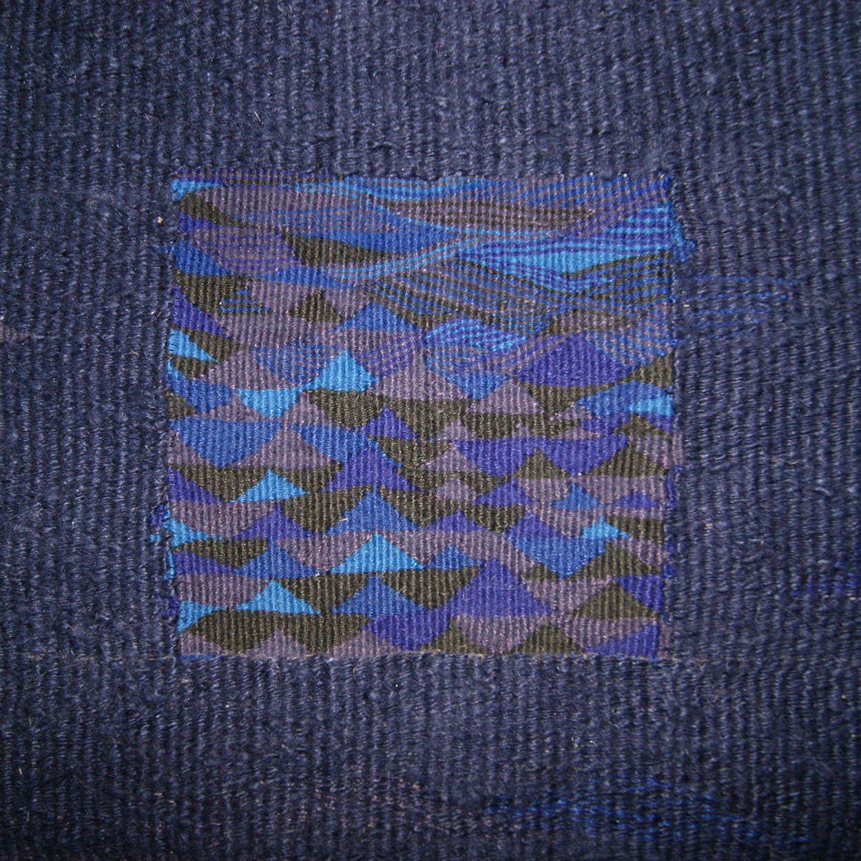 Tapisserie - 'watertonlake': Leinen, 30 x 32 cm, Leinenkette 5 F/cm