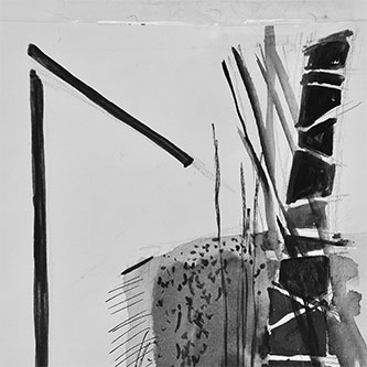 Zeichnung - Entwurf für eine Tapisserie